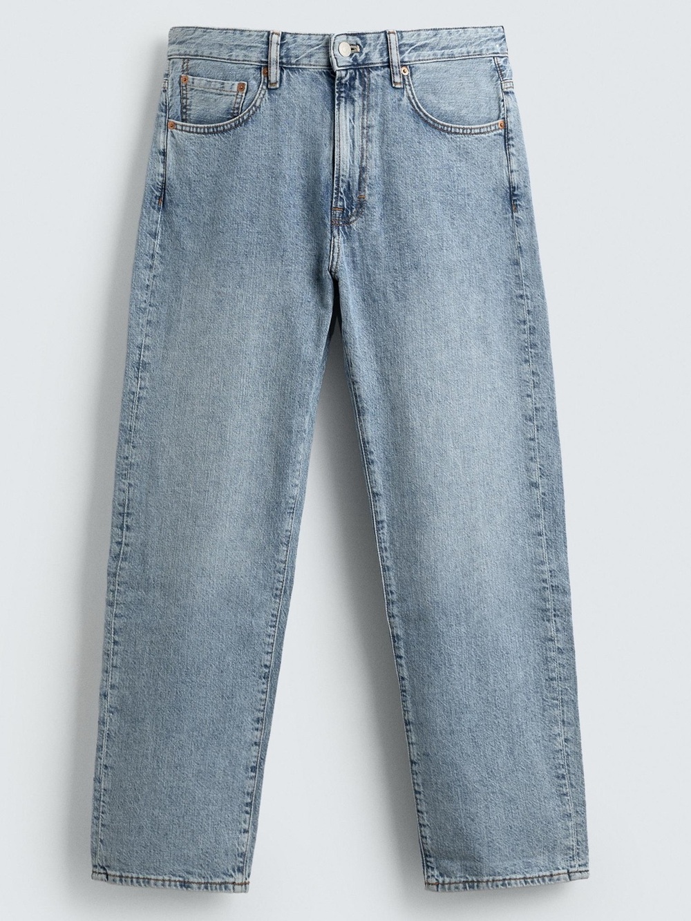 Zara | Lightweight Regular Fit Light Wash Jeans
